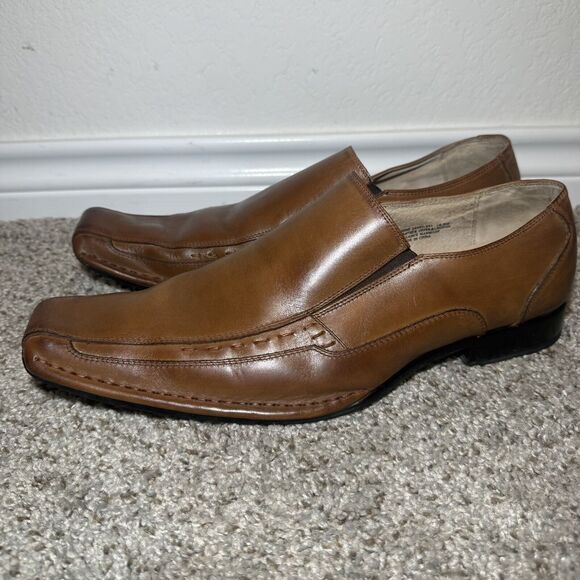 Stacy Adams Brown Dress Shoes Size 10.5 M Slip On - Picture 3 of 9